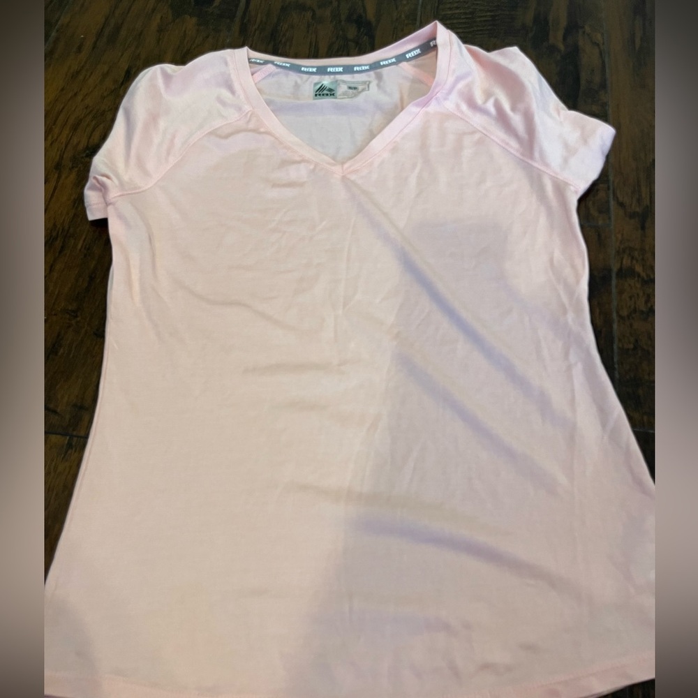 RBX Pink V-Neck Workout T-Shirt